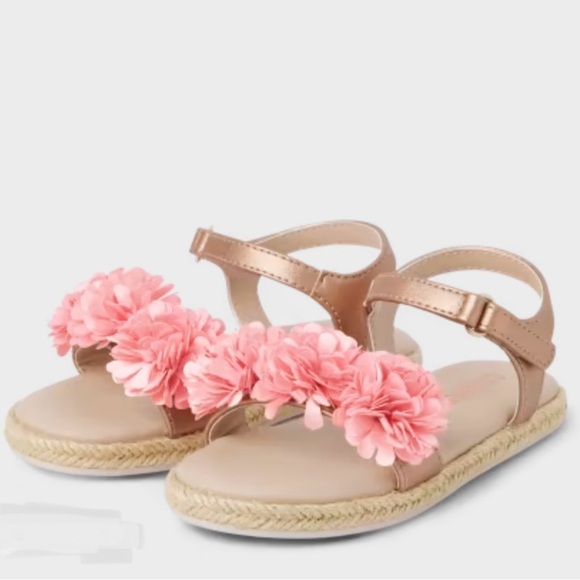 Gymboree Safari Pink Flower Sandals - Picture 1 of 11